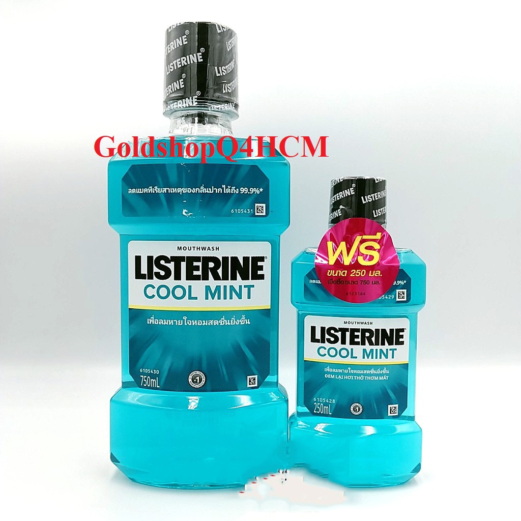 Nước súc miệng Listerine 250/750ml Thái Lan