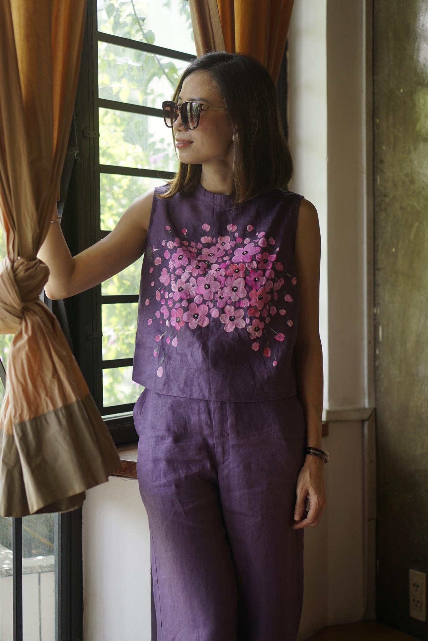 Quần linen phối áo caily - maxmessi