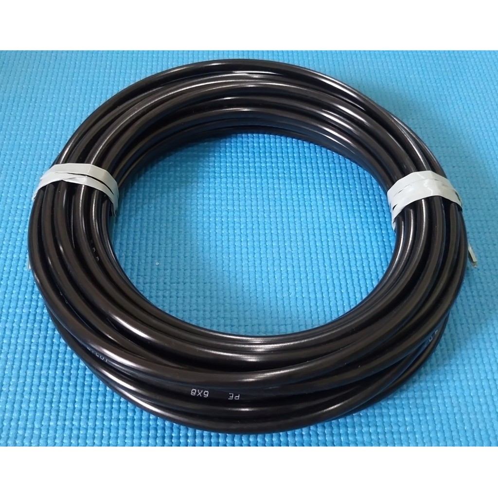 Cuộn 10 mét dây phun sương PE đen 8mm