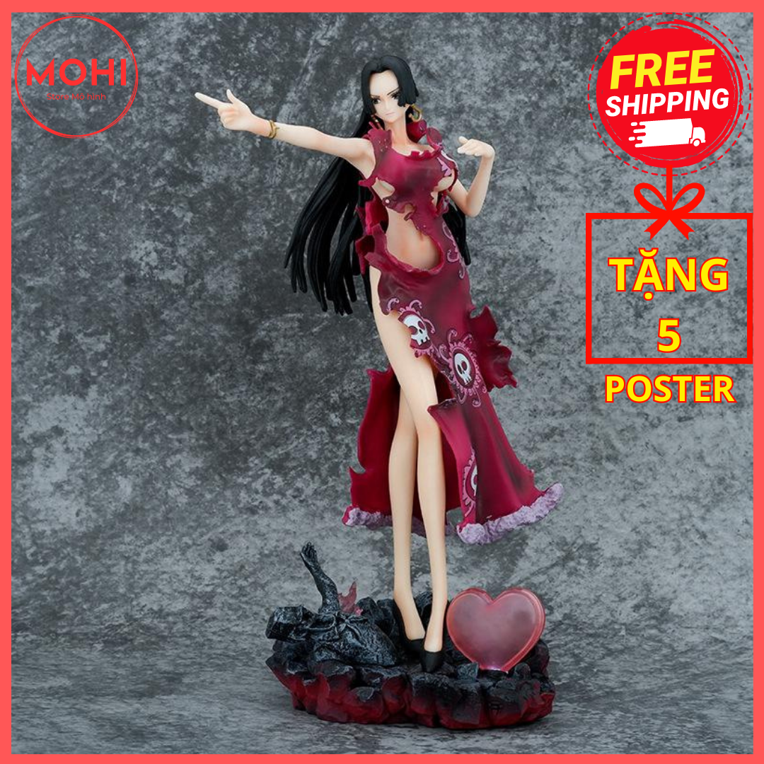 Mô hình boa hancock nữ hoàng hải tặc, cao 35cm - có đèn led - mô hình one piece