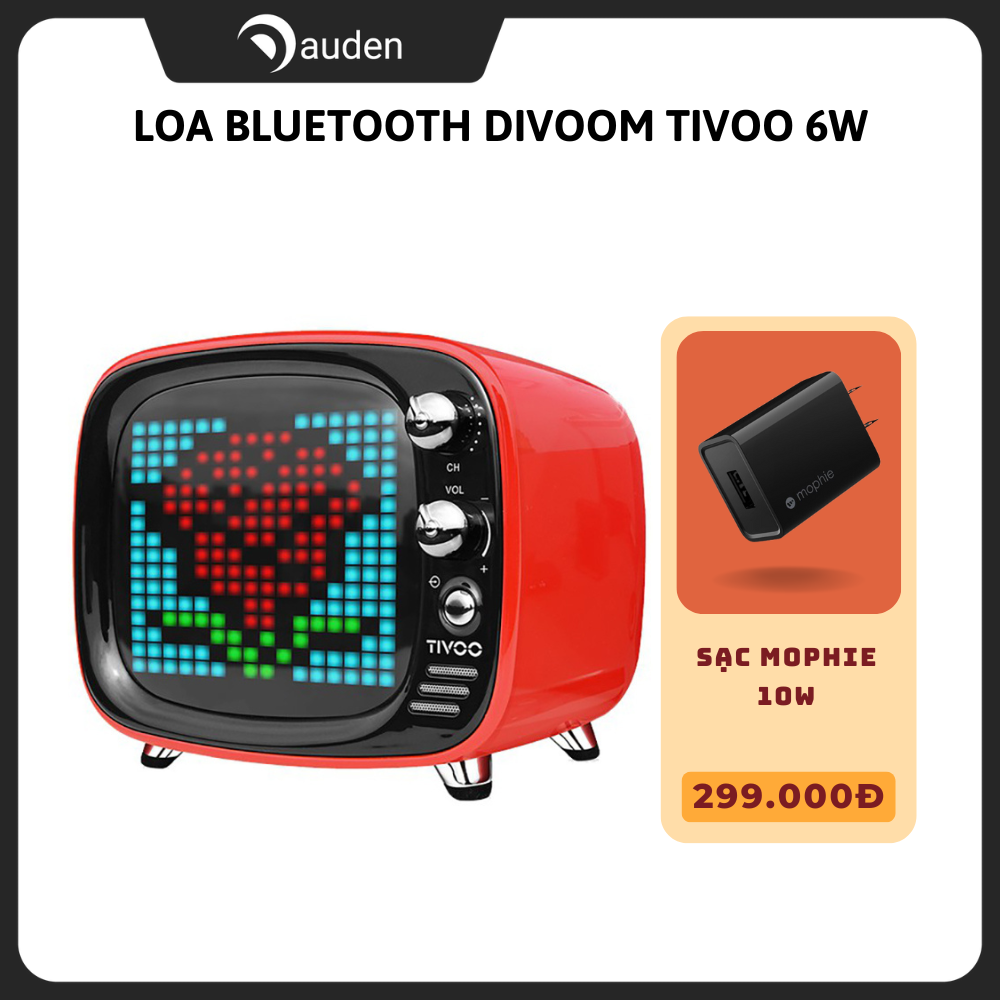 Loa Bluetooth Divoom TIVOO 6W - Dâu Đen Store