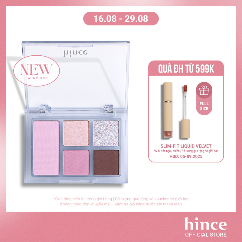 Bảng phấn mắt 5 màu hince all-round eye palette 6.4g