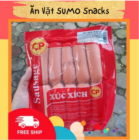 Xúc xích vealz cp 10pc 500g-ăn vặt sumo snack