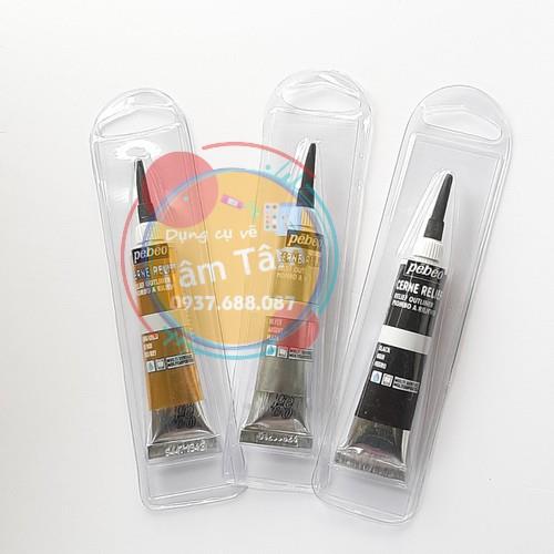 HOT SALE Màu vẽ viền lên thủy tinh lên kính Pebeo cerne relief-Dụng cụ vẽ Tâm Tâm