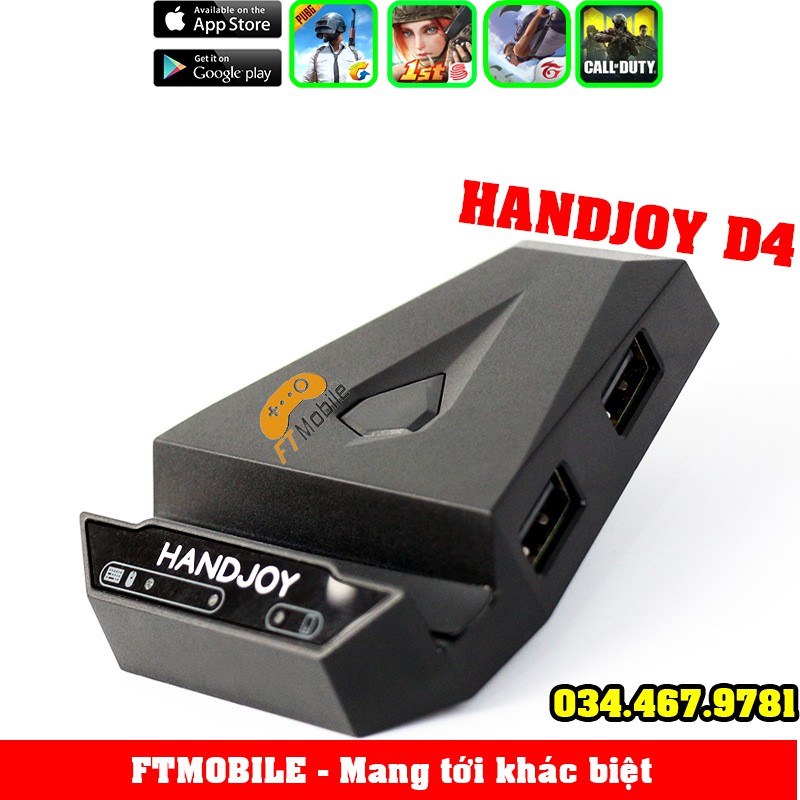Handjoy D4 - Siêu phẩm công nghệ hỗ trợ game mobile mới nhất 2019