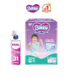 [Từ 22-23 tặng QUÀ TO-SLCH] Tã/bỉm quần Bobby 3mm Super Jumbo Siêu khô thoáng XXXL31