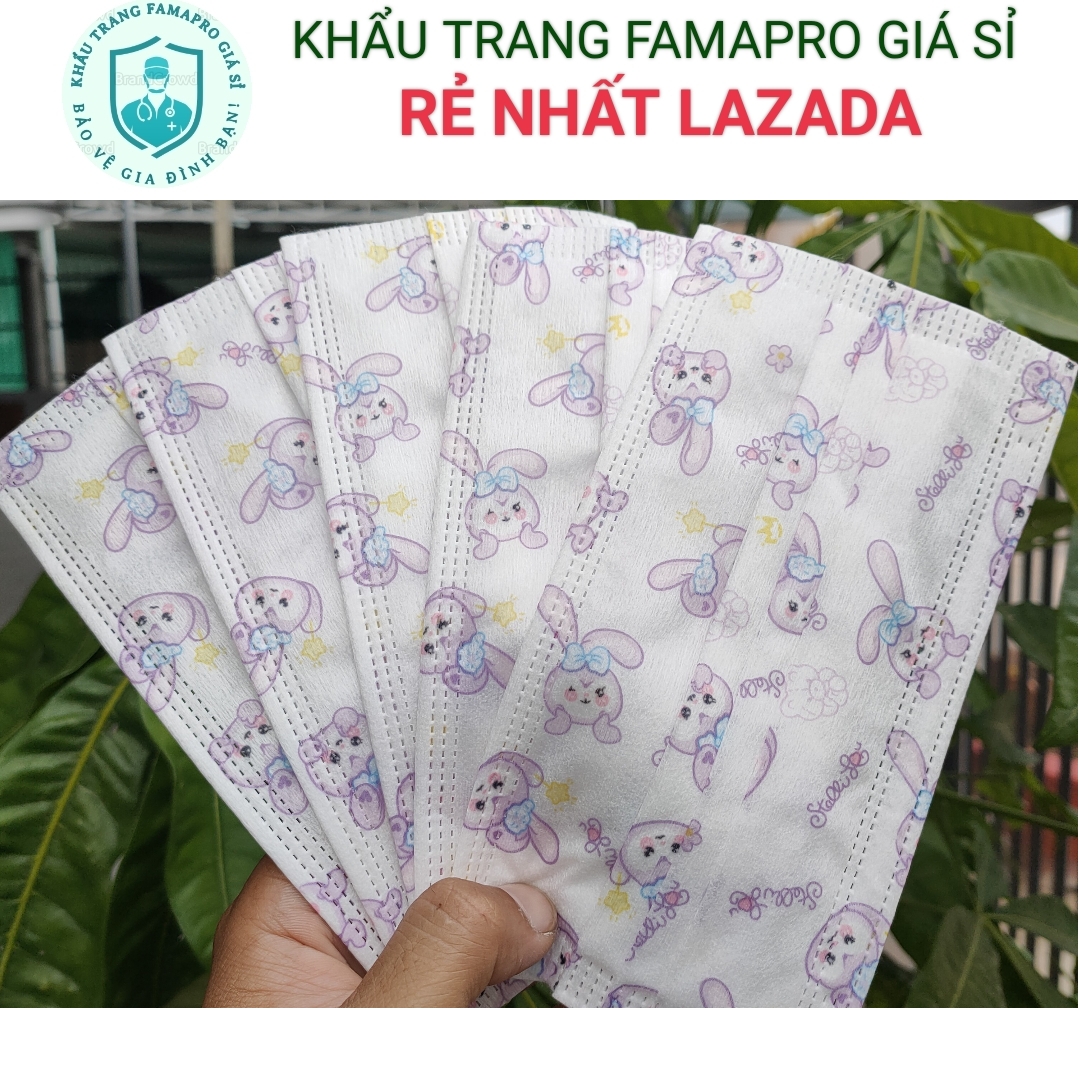 Khẩu trang Y tế Lụa Taki mềm mịn, cao cấp, túi 10 cái