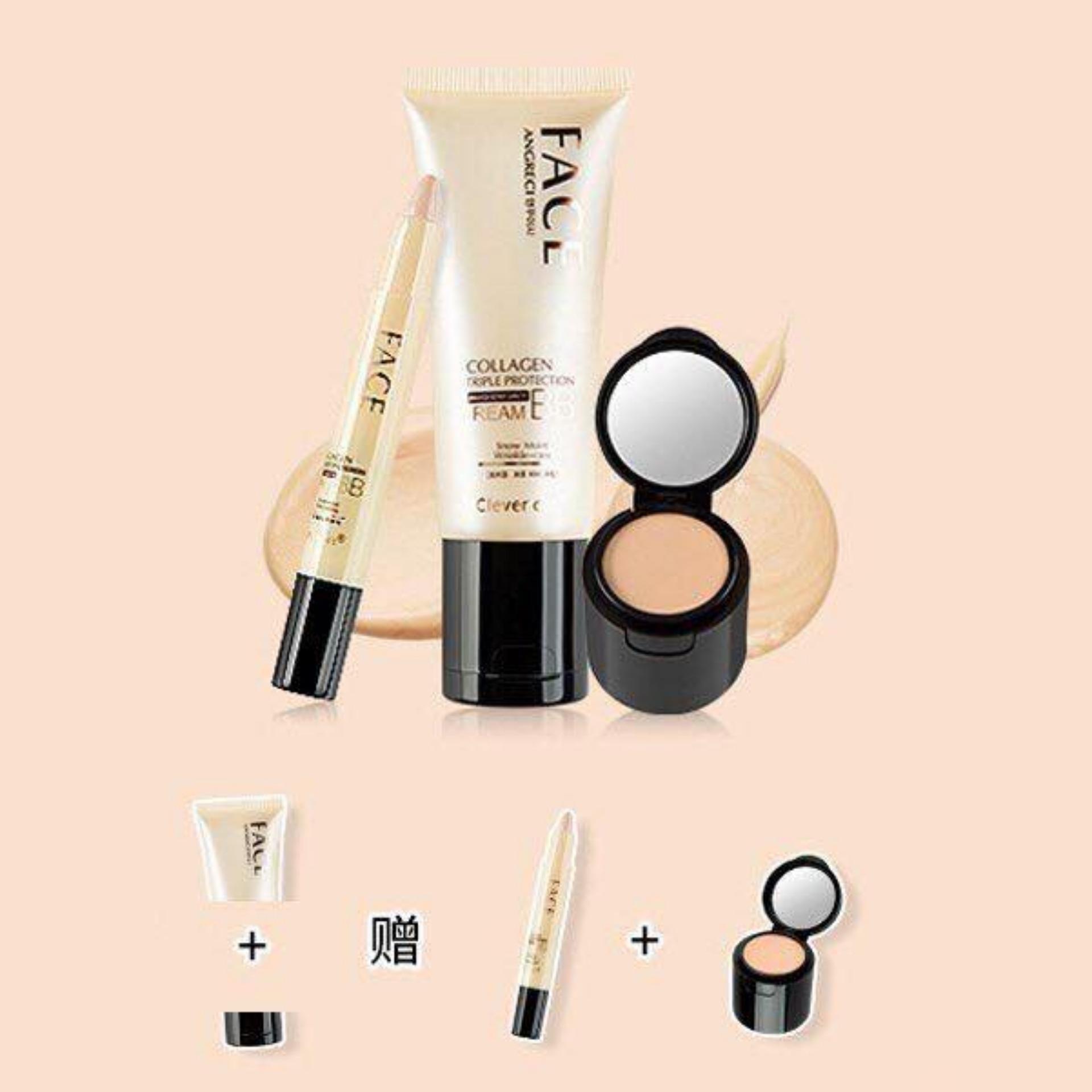 [HCM]Set Trang Điểm 3 Món (Kem Nền BB Cream + Kem Che Khuyết Điểm + Bút Highlight)