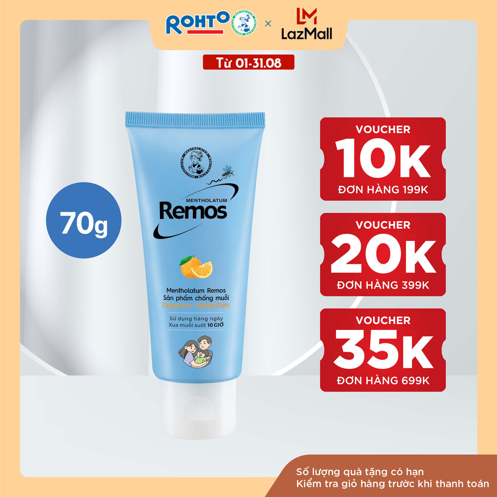 Kem chống muỗi Rohto Metholatum Remos Hương Cam 70g
