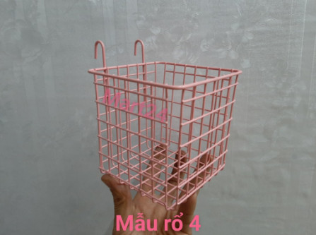 Giỏ cài lưới sắt. giỏ treo khung sắt trang trí - GIỎ 4