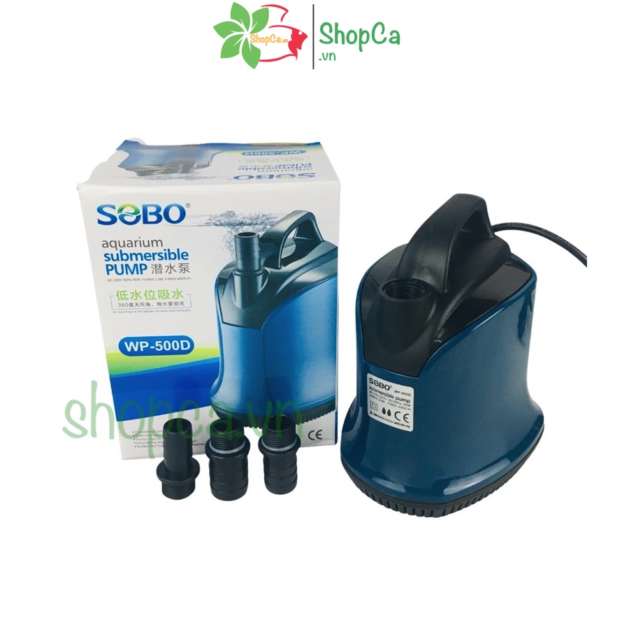 Máy bơm hút đáy sobo wp-500d 55w bơm chìm hút cặn 360 độ hồ cá wp 500d