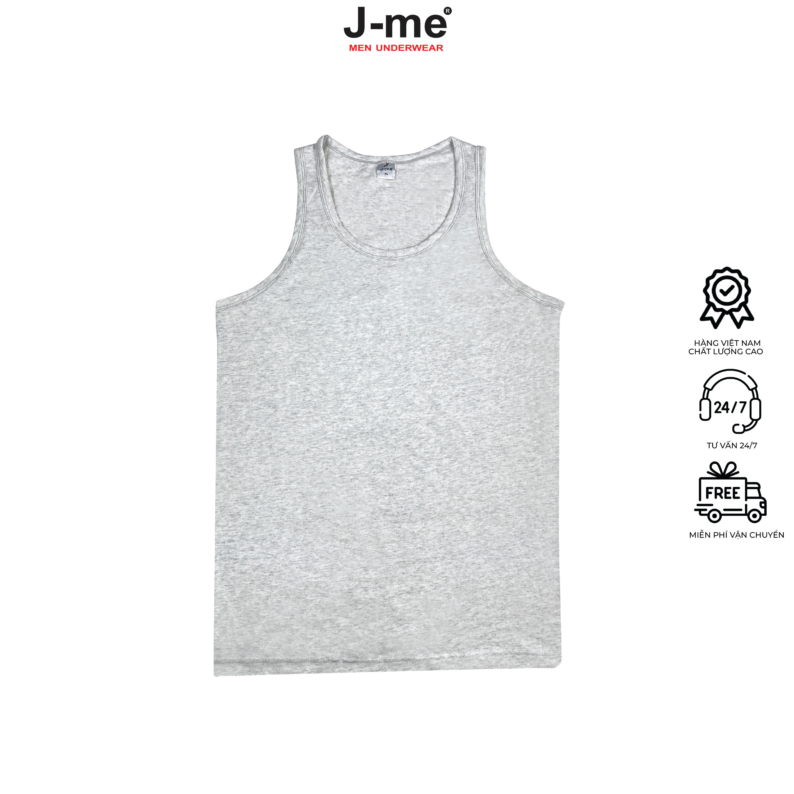 ÁO LÓT, ÁO BA LỖ THỂ THAO NAM JME  THẤM HÚT, CO GIÃN THOẢI MÁI JMT003SH
