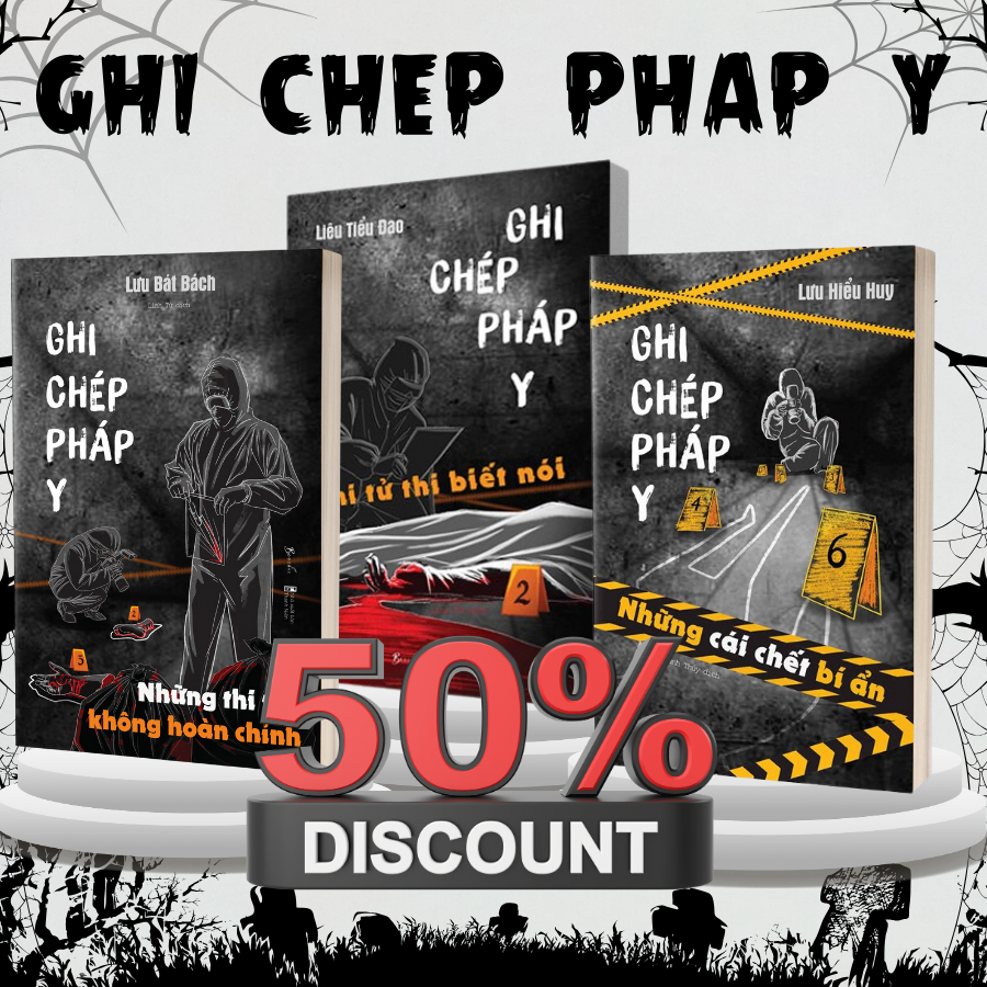 Sách -Combo 3 cuốn Ghi chép pháp y 123 Tặng kèm bookmark