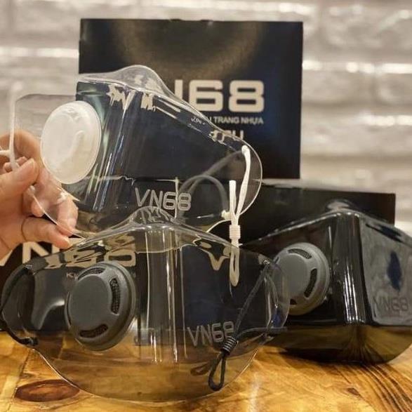 ☌▫ khẩu trang nhựa trong suốt dẻo bông su shop