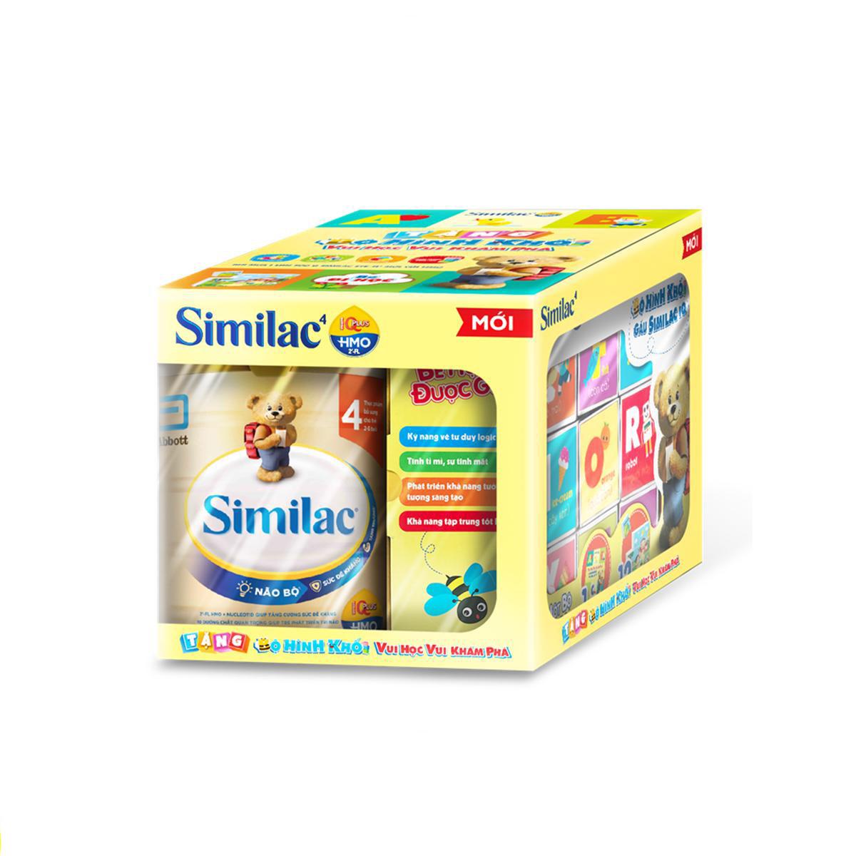 Sữa bột similac eye-q 4 hmo 900g gold label lon 900g