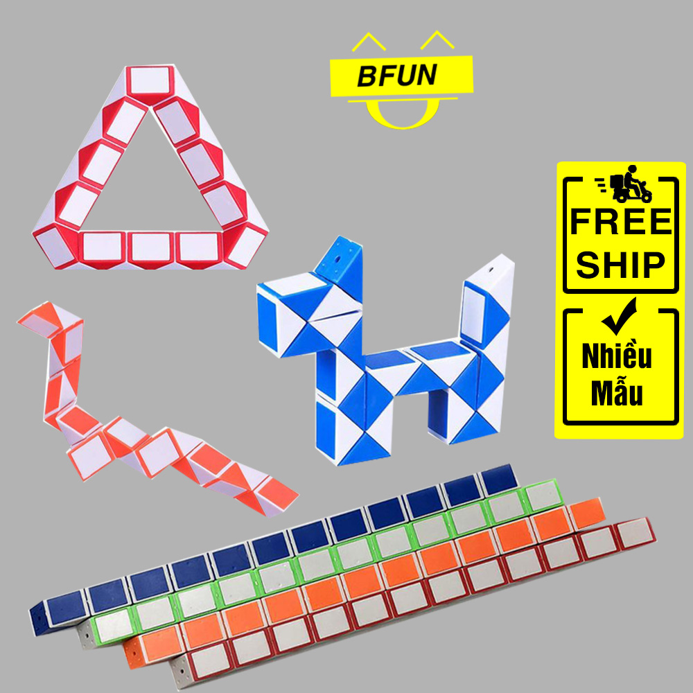 Rubik S NAKE 72 Đoạn 24 Đoạn 36 Đoạn Biến Thể Đa Dạng Rubik Gía Rẻ Cục Rubik Xoay Trơn Mượt Đồ Chơi Trẻ Em BFUN