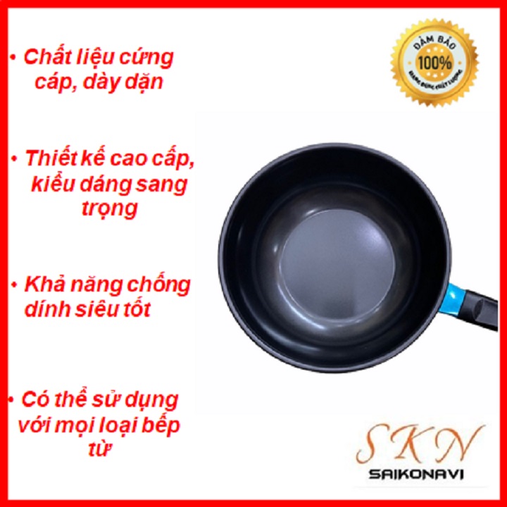 Chảo Chống Dính Sâu Lòng Size 18cm, Chảo Gang nhỏ, chào chiên trứng