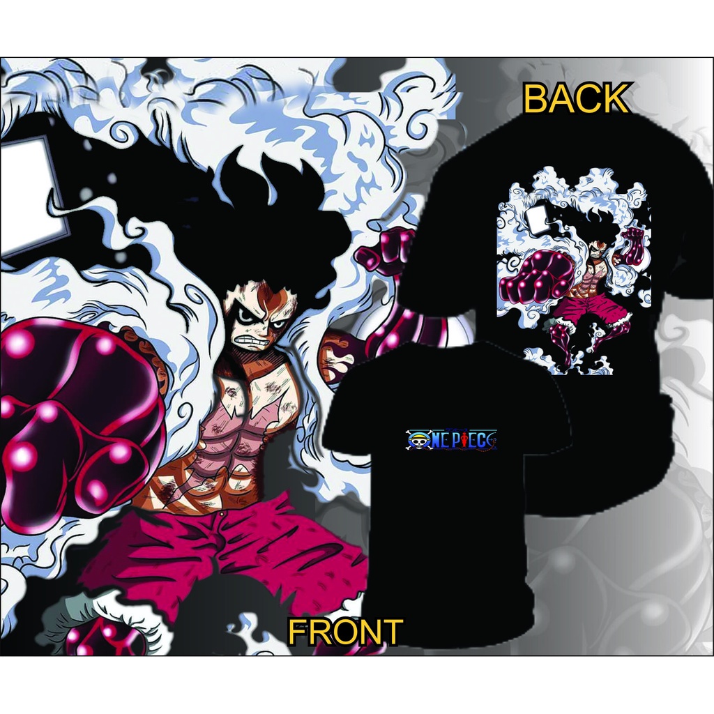 💥Sale 50%🎁 Áo thun in hình Anime One Piece - Luffy Gear 4 hàng tuyển loại 1🧡