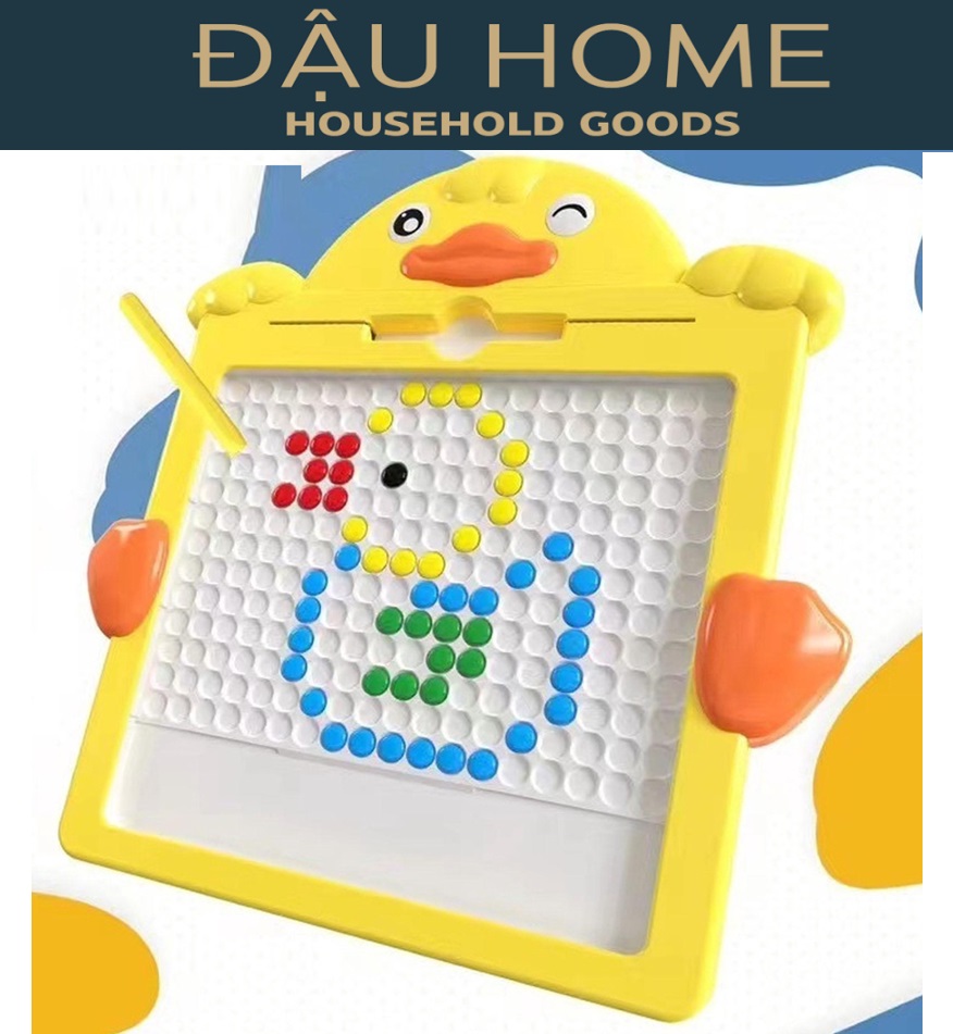 Bảng vẽ Nam châm từ tính kèm bút Vịt Vàng - Phát triển tư duy, trí thông minh, sự tập trung của trẻ - Đậu Home