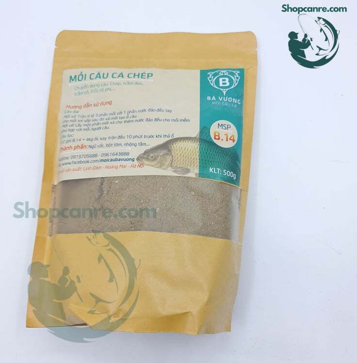 Mồi câu cá chép b14 - mồi câu bá vương