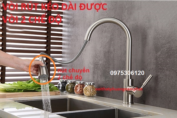 [HCM]Vòi Rửa Chén Bát Nóng Lạnh Vòi Rút INOX 304 N4005 Fotar HAI CHẾ ĐỘ THUẬN TIỆN RỬA ĐƯỢC MỌI VỊ TRÍ TRONG CHẬU DÂY KÉO DÀI RỬA ĐƯỢC CẢ BÀN BẾP