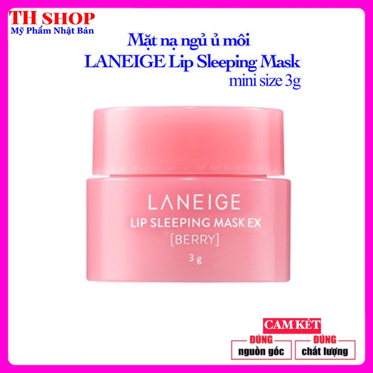 [HCM]Mặt Nạ Ngủ Ủ Môi Laneige Lip Sleeping Mask mini 3g