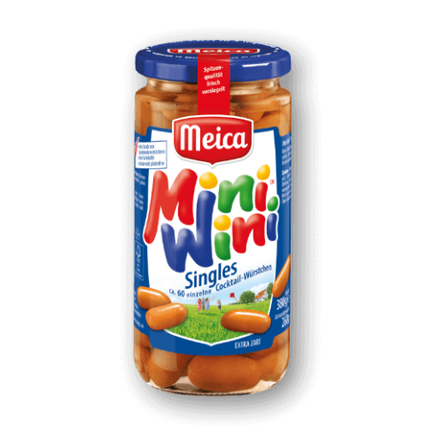 Xúc Xích Đức Meica Mini Wini Singles 380g - 60 cây cocktail mini