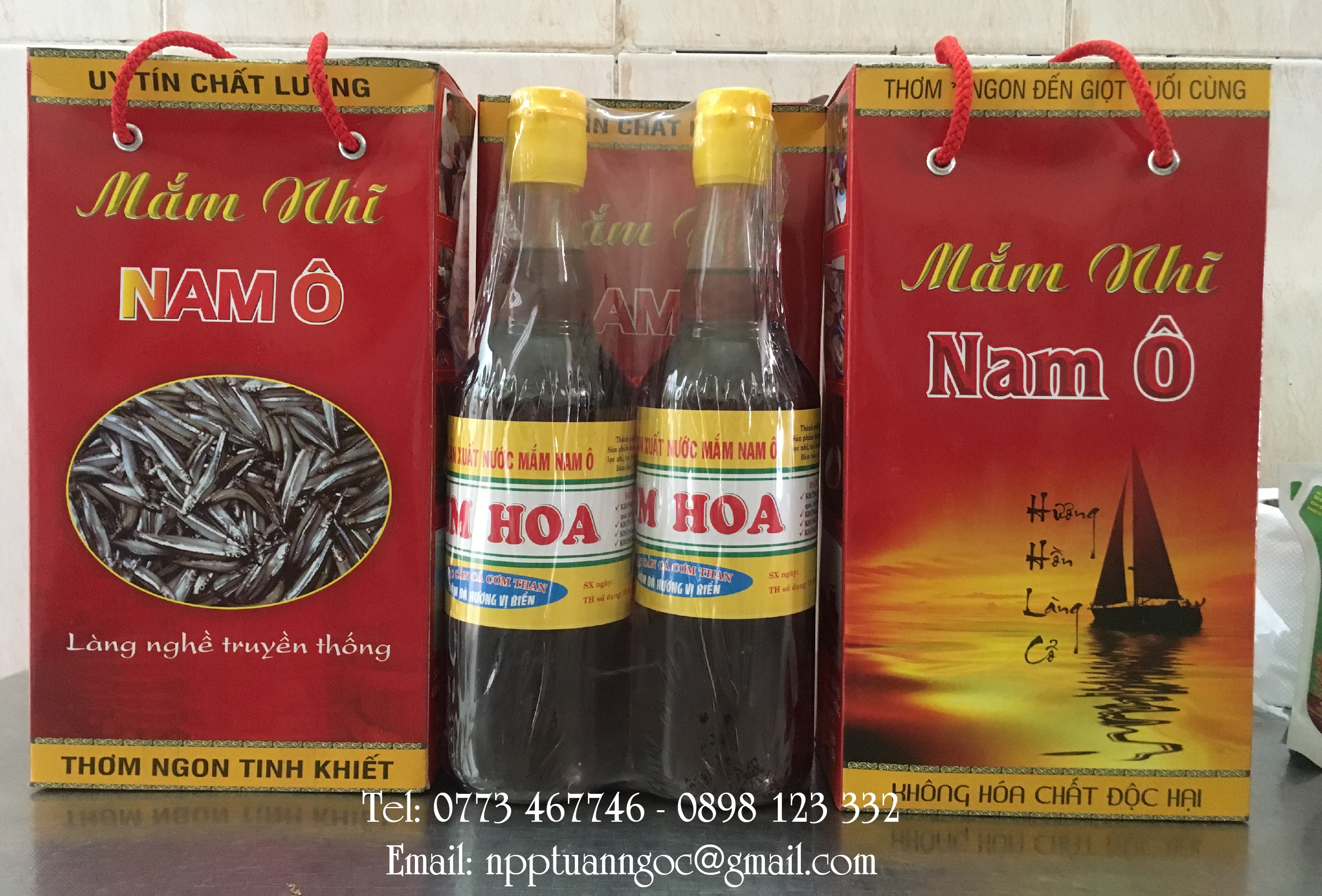 HỘP 2 CHAI MẮM NHĨ NAM Ô - KIM HOA 35 ĐỘ ĐẠM