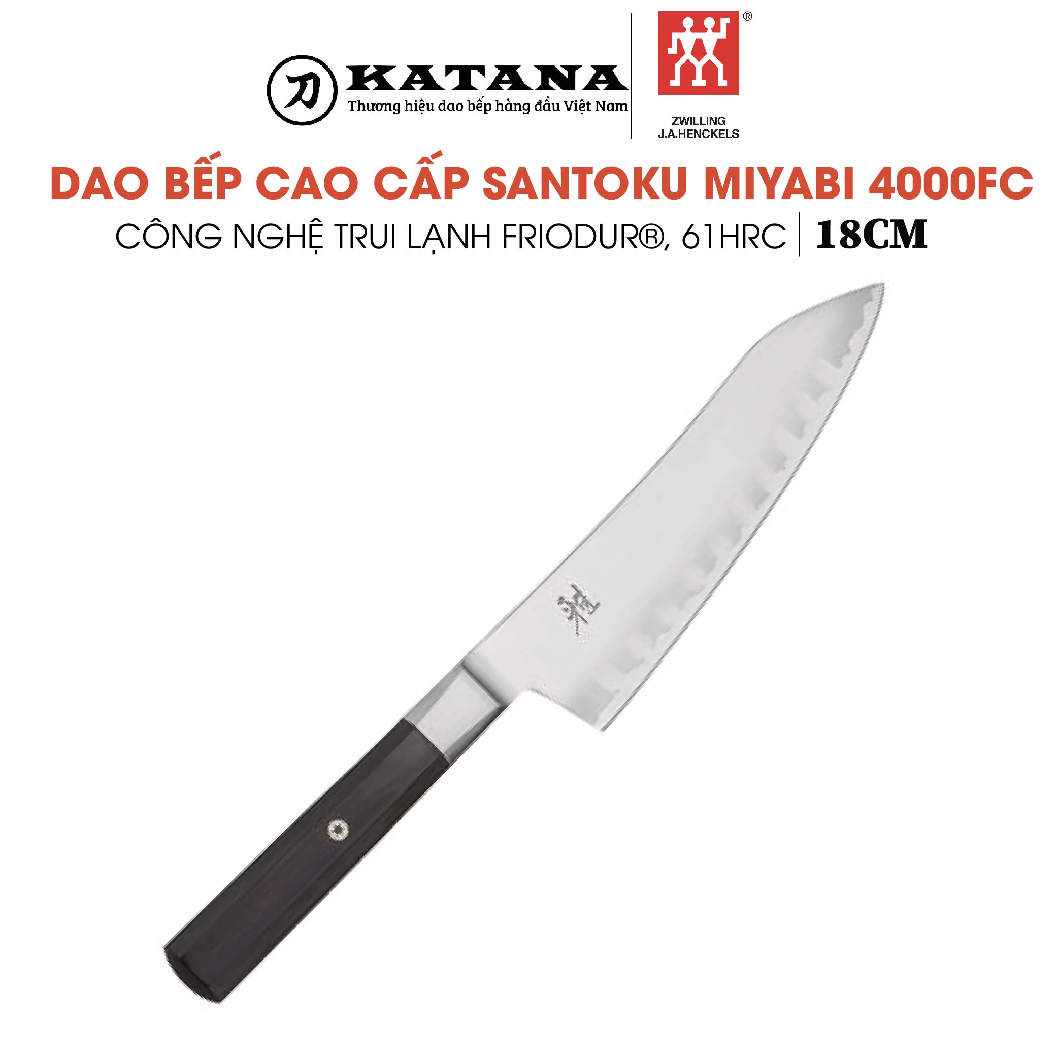 Miyabi - dao santoku miyabi 4000fc - 18cm