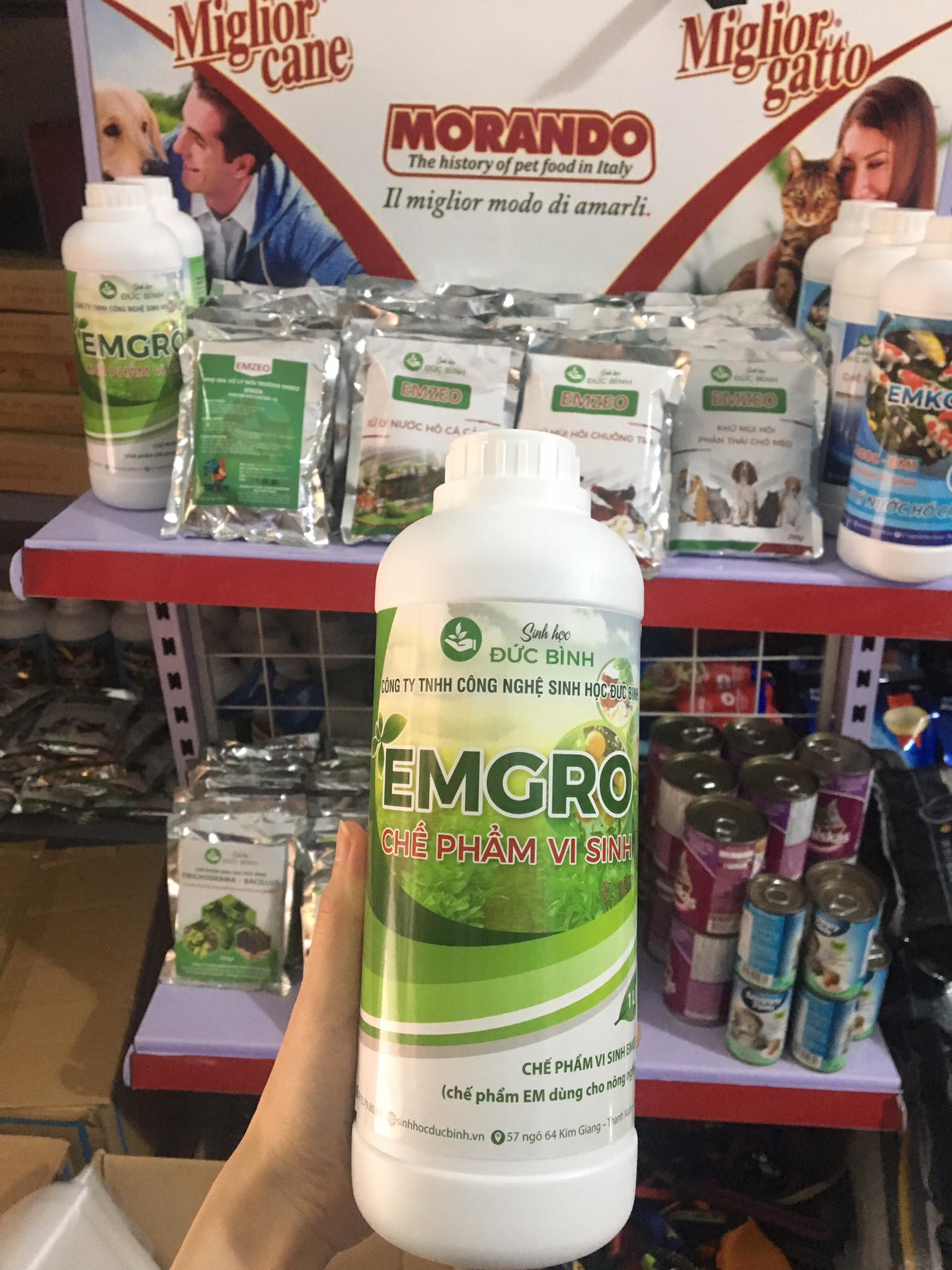 Chế phẩm em gốc - em1 - emgro sản xuất ra chế phẩm em thứ cấp