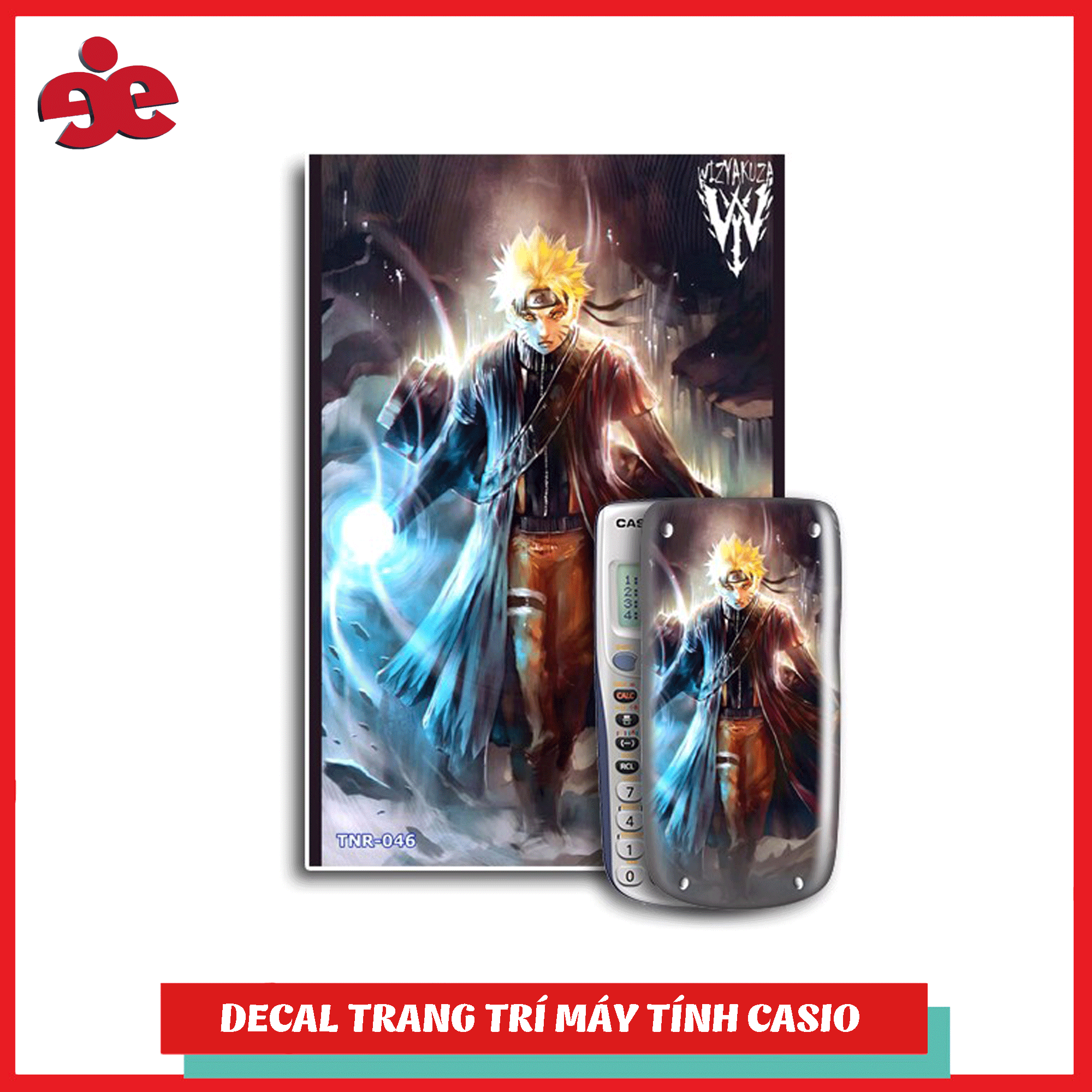 Bộ 2 decal trang trí máy tính cầm tay Naruto 046