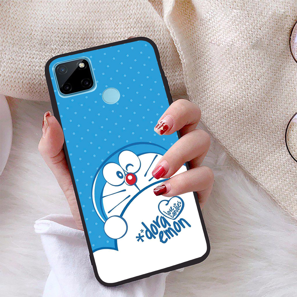 Ốp lưng iCase dành cho Realme C21Y viền dẻo TPU BST Mèo Máy Thông Minh