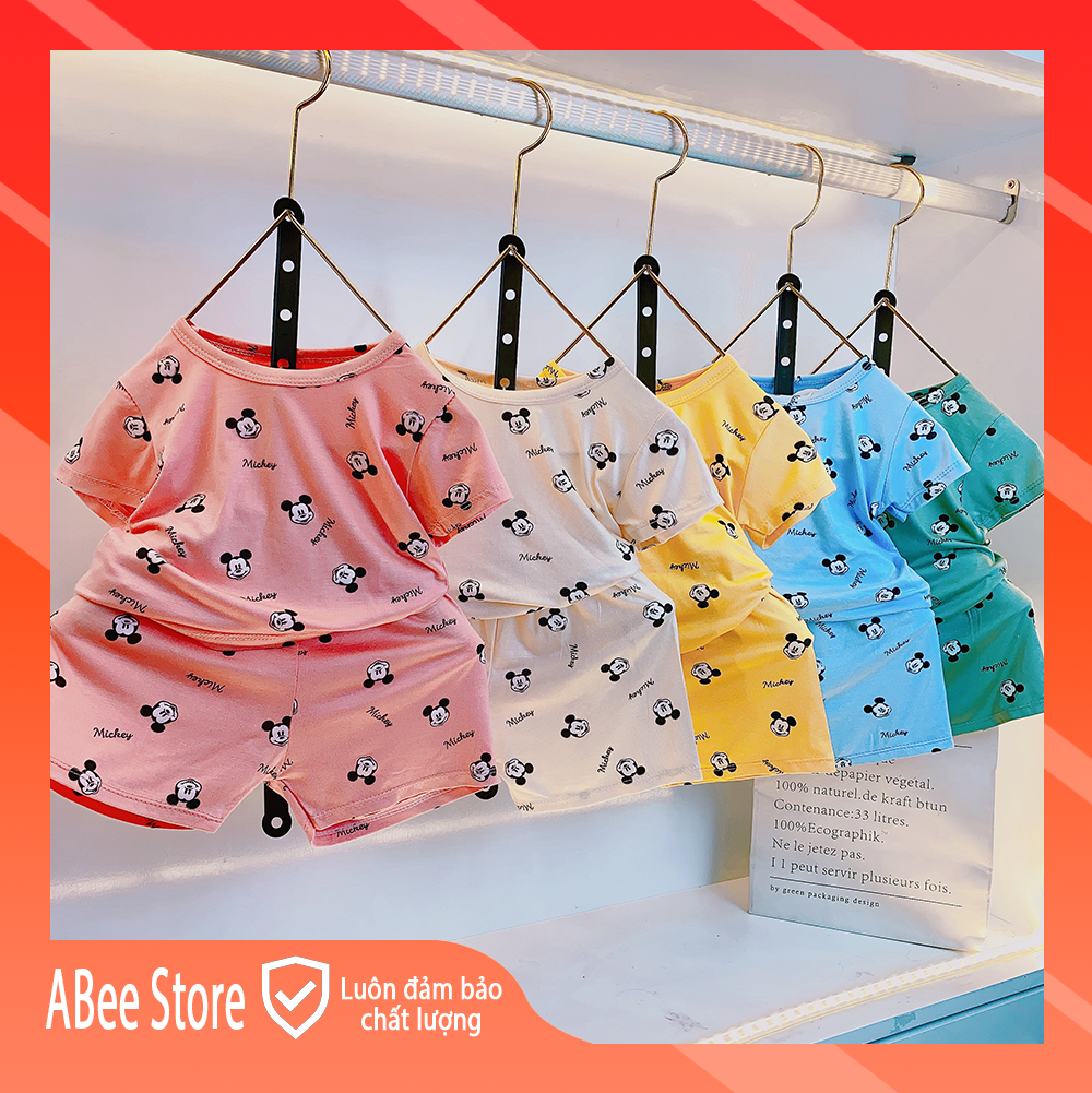 Bộ Cộc Tay Cho Bé Trai Bé Gái Xuất Xịn, Áo Thun Trẻ Em 1-5 tuổi Chất Cotton Kids One Shop 8-26kg BC2