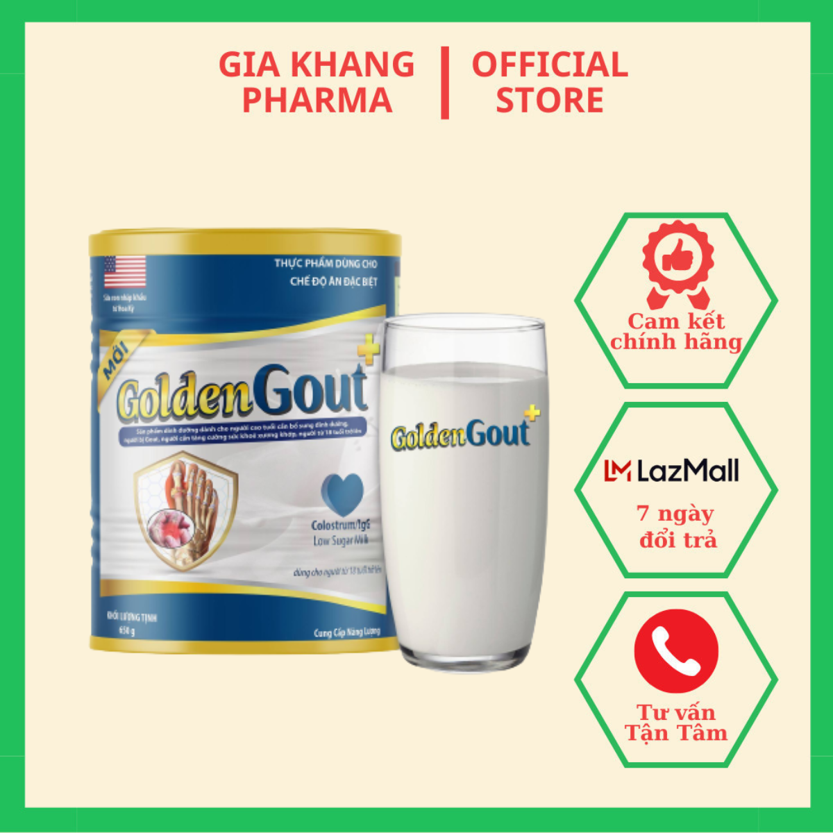Sữa non Golden Gout dành cho người Gout