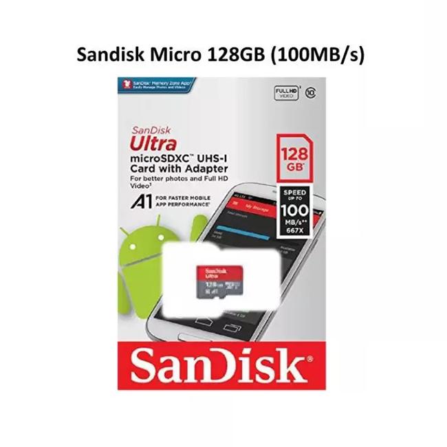 Thẻ nhớ micro sd sandisk ultra a1 128gb sdxc 100mb/s