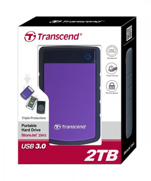 Ổ cứng di động 2TB 2.5 inch Transcend StoreJet H3P