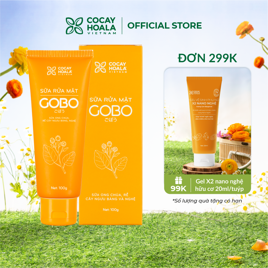 Sữa Rửa Mặt Cocayhoala Làm Sạch Mụn, Sáng Da,Săn Chắc Cơ Mặt 100g - Dưỡng da ẩm mịn, không bị bong tróc da - Hàng chính hãng