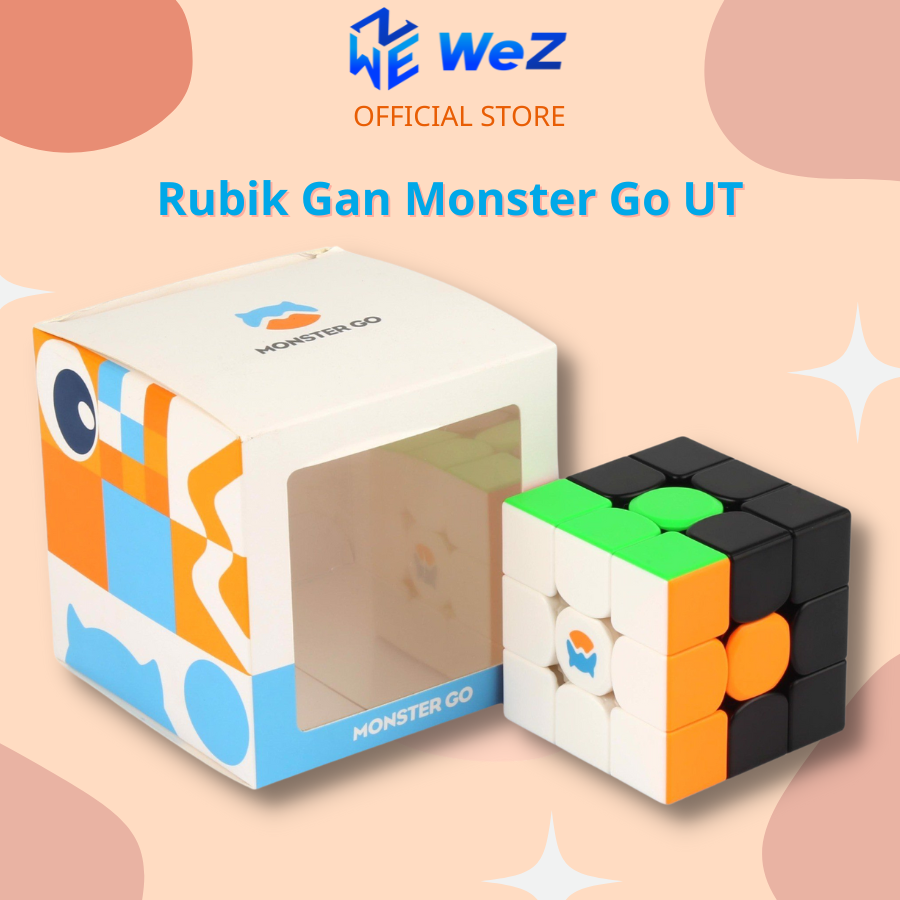 Rubik 3x3x3 gan monster go mg356 ut stickerless - rubik biến thể 3 tầng gan monster go ut - wez toys