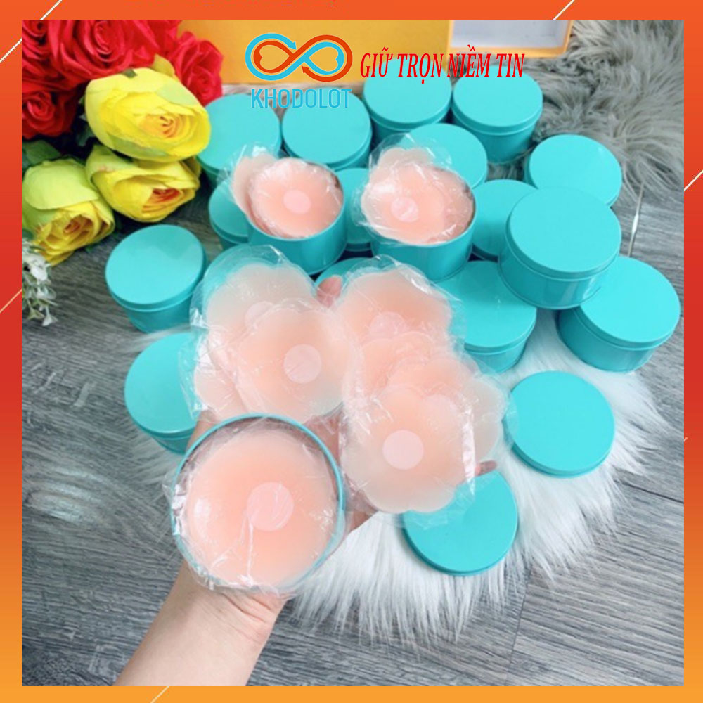 [Hộp 5 đôi] Miếng dán ngực silicon kháng khuẩn Dán đầu núm nhũ hoa sexy dùng nhiều lần KHODOLOT
