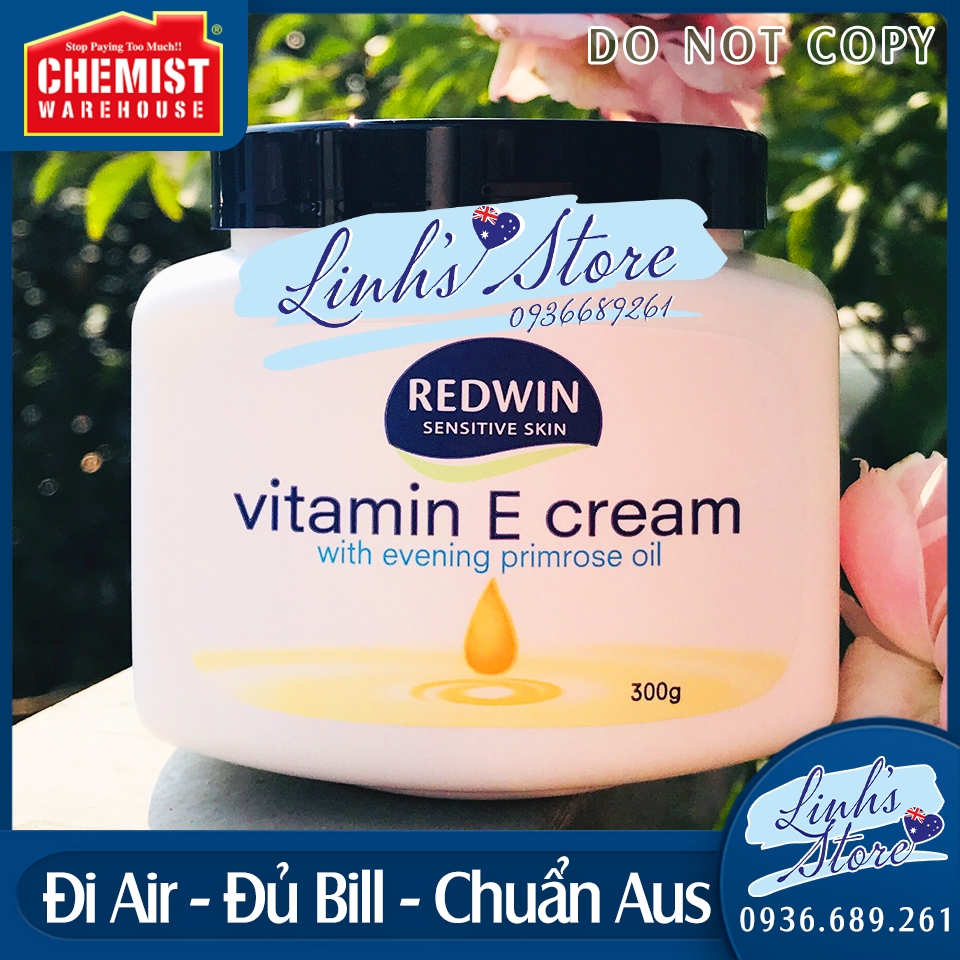 Kem dưỡng Redwin Cream Vitamin E 300g 💙 Chemist Warehouse - Úc