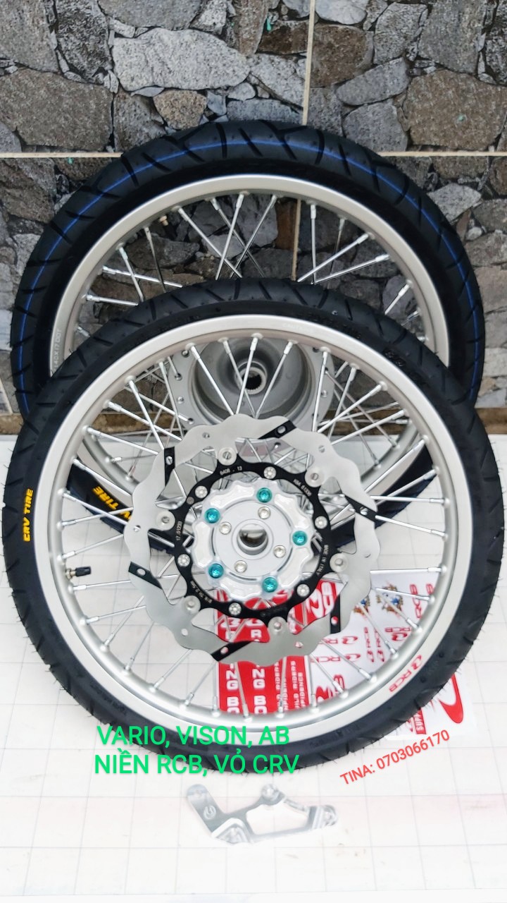 BÁNH CĂM VARIO  VISON AB NIỀN NHÔM RCB 1.1,,ĐÙM THÁI , COMPO Y NHƯ HÌNH