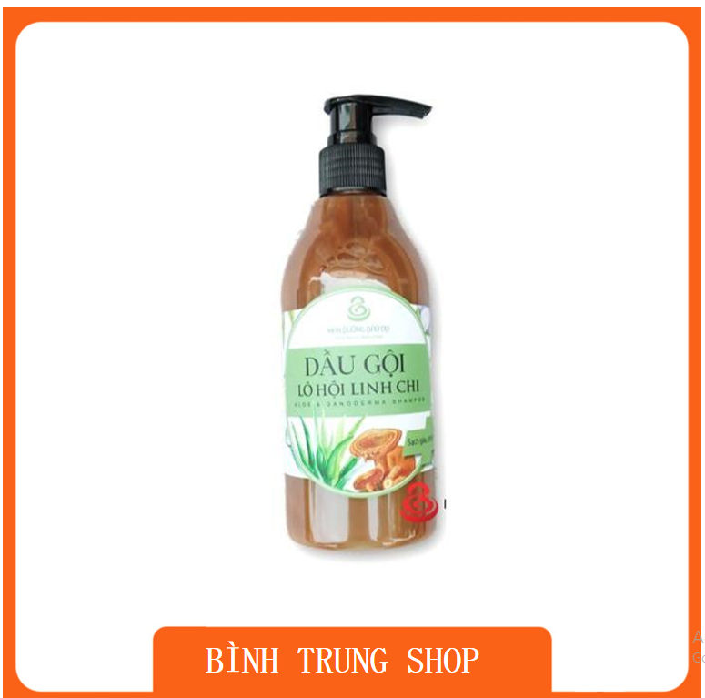 Dầu gội Lô Hội Linh Chi từ thảo dược t rị gàu, dưỡng tóc, làm đen tóc, hồi phục tóc hư tổn