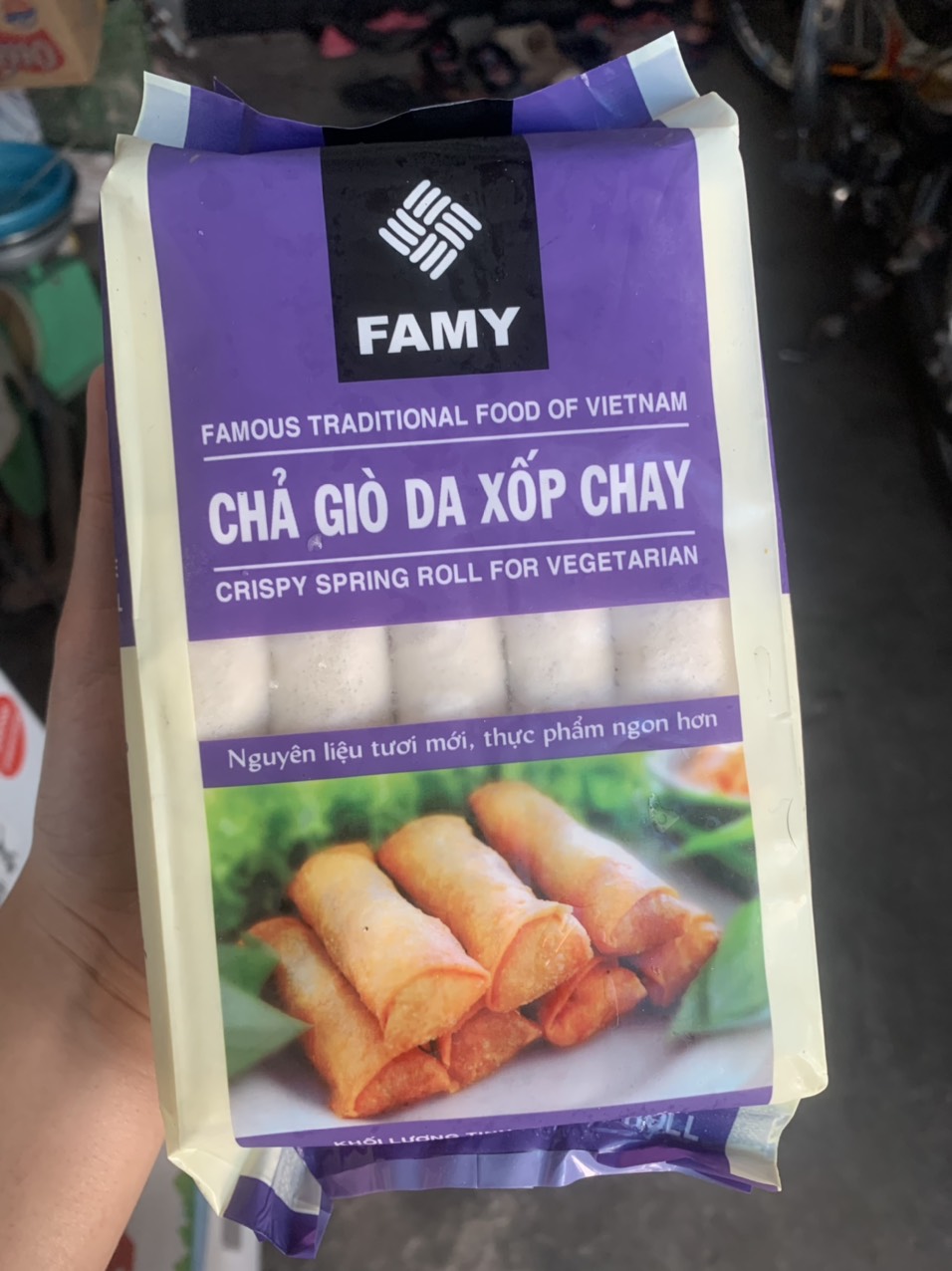 Chả giò da xốp chay 500G - 30 cuốn
