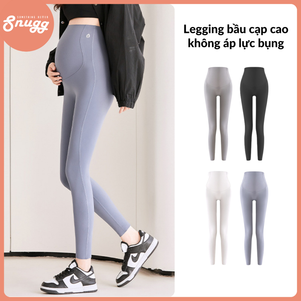 Quần legging bầu cạp cao không áp lực bụng mềm mịn, co giãn Snugg - SNU2221