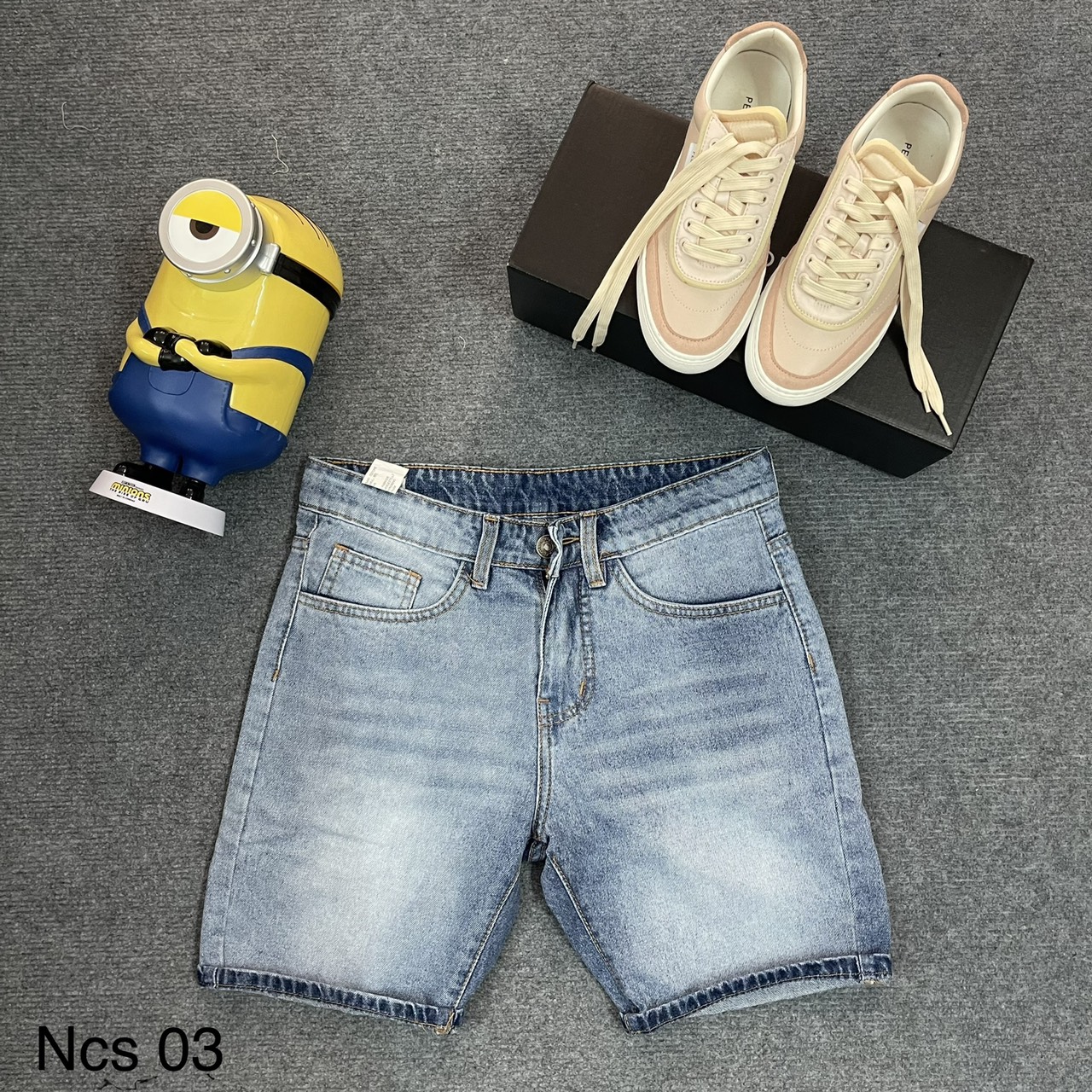 Quần short jean nam, quần short nam không co giãn size 28-32