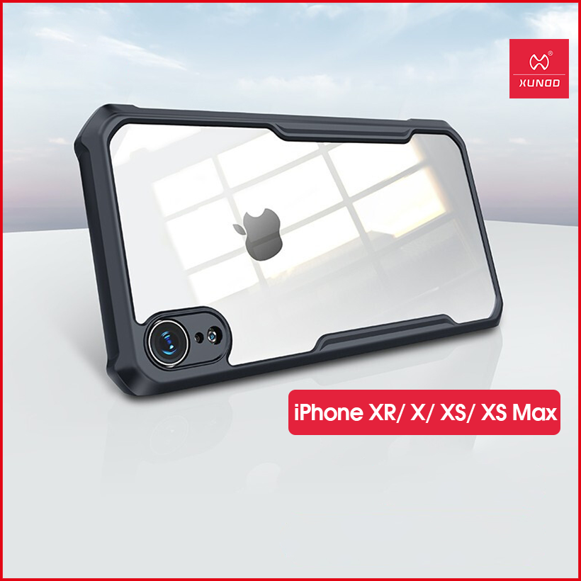 [Giao Hỏa Tốc] Ốp lưng XUNDD iPhone XR / X / XS / XS Max - Chống shock, Mặt lưng trong - Beatle Series ( Đen )