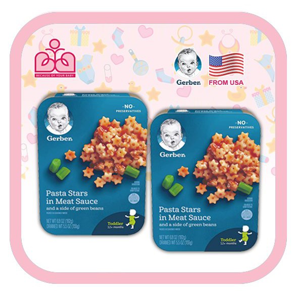 Bữa ăn dinh dưỡng GERBER cho bé từ 12 tháng tuổi