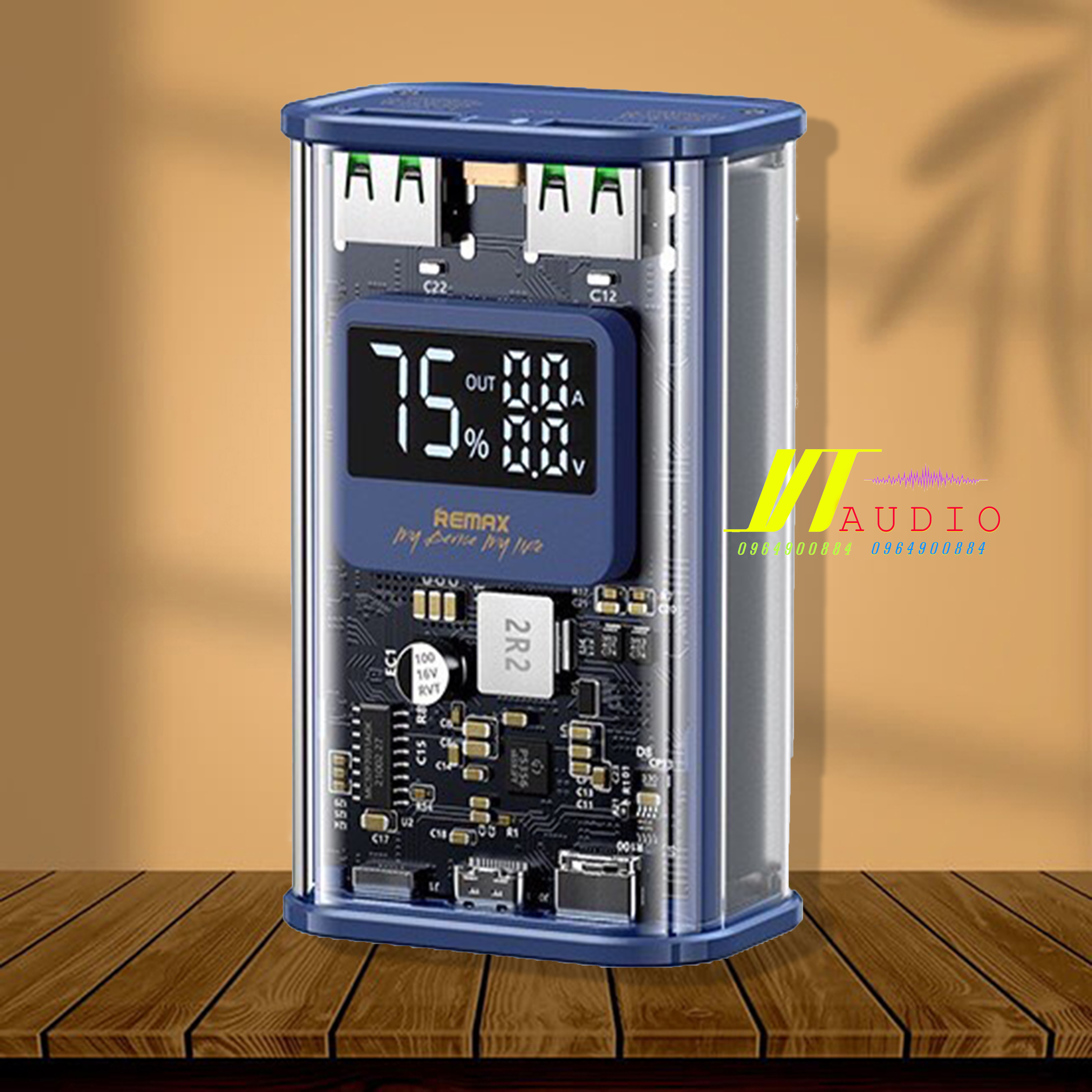 Pin dự phòng remax rpp-570, sạc không dây, sạc dự phòng 10000mah, pin sạc dự phòng."