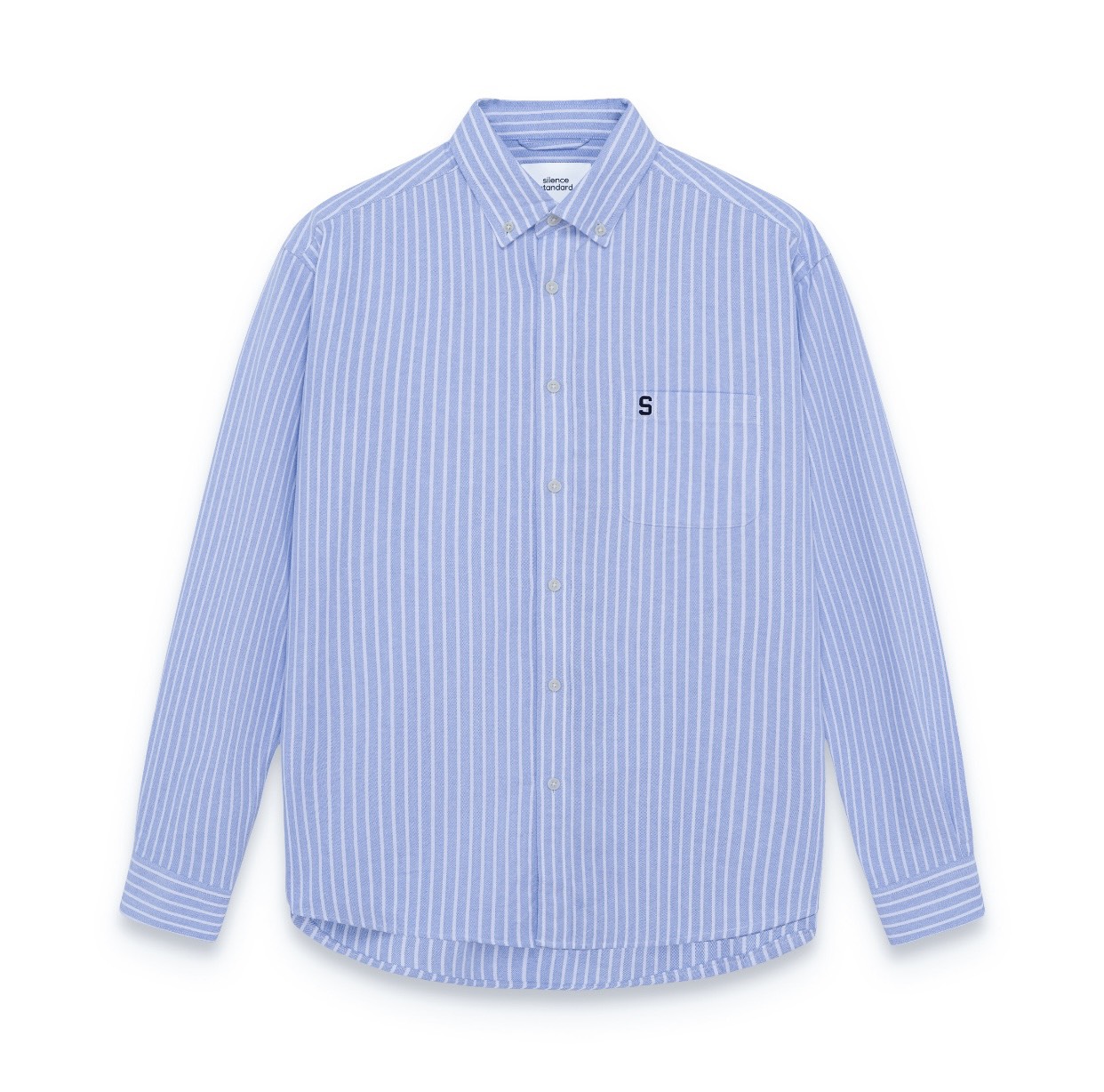 Áo sơ mi Silencestandard Eco Oxford Logo S/ Stripe