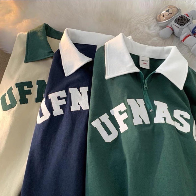 Áo thun có cổ , áo polo tay lỡ form rộng - ufnasg